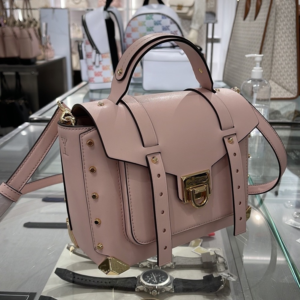 MICHAEL KORS MANHATTAN MEDIUM TOP HANDLE SCHOOL SATCHEL CROSSBODY BAG 
NWT